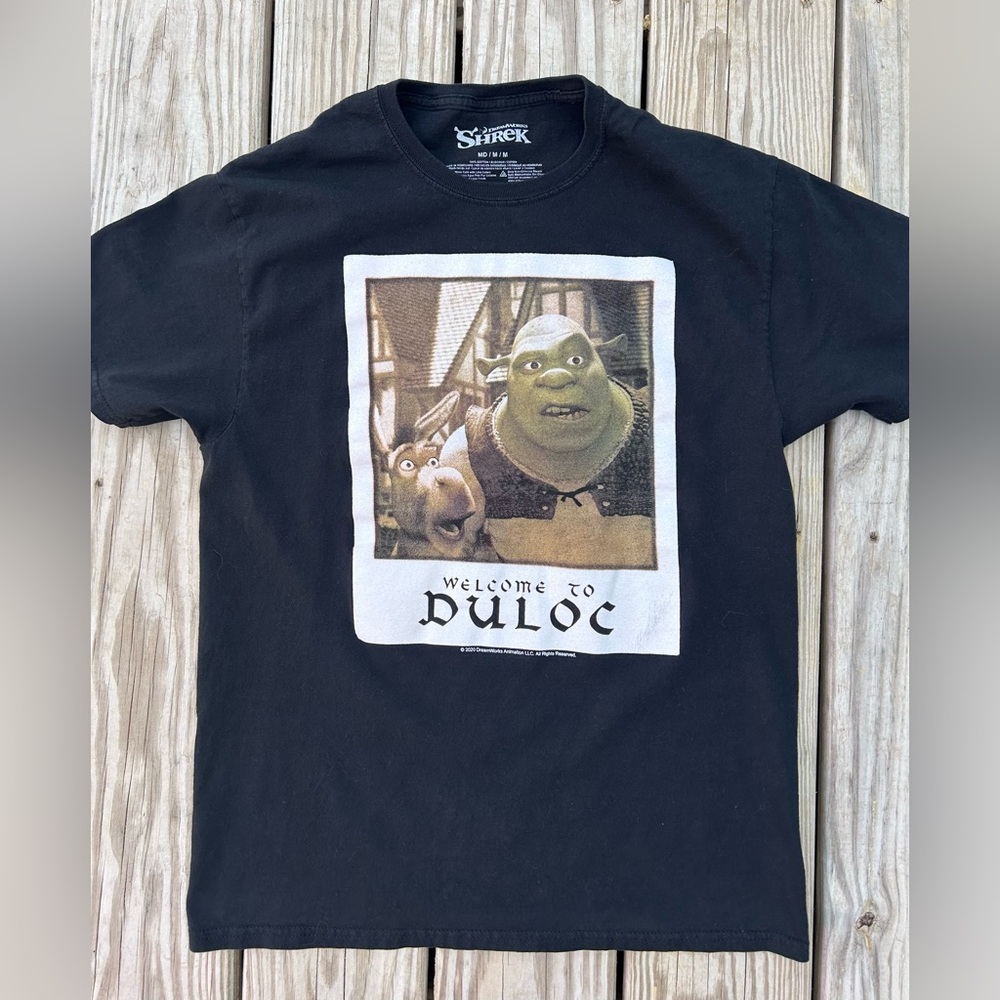 Shrek Donkey Welcome to Duloc T Shirt‎ Mens Large Graphic Tee 2020 Movie
